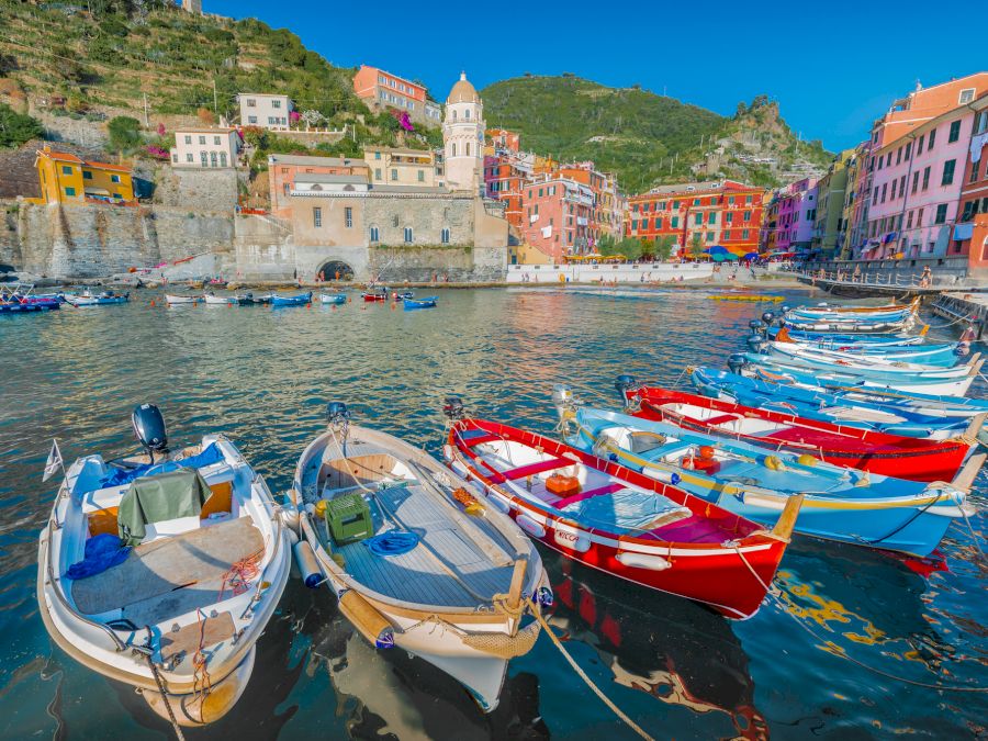 Vernazza in Cinque Terre, Liguria, Italy.