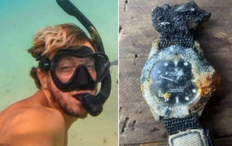 Un bărbat a pierdut în ocean un ceas Rolex. Orologiul a fost găsit de un surfer după patru ani și încă funcționa